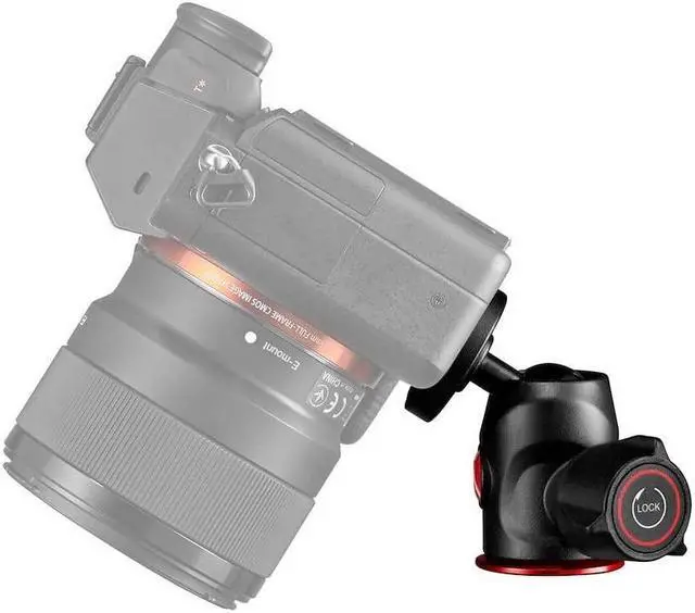 Alt view image 2 of 5 - Manfrotto 492 Centre Ball Head, for Camera Tripods, Ball Head in Lightweight and Strong Aluminium, Camera Stabilizer, Photography Accessories, Simple and Intuitive