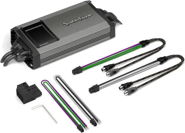 Alt view image 5 of 5 - Rockford Fosgate M5-800X4 IPX6 Element Ready 800-Watt 4-Channel Marine Amplifier with Dynamic Power