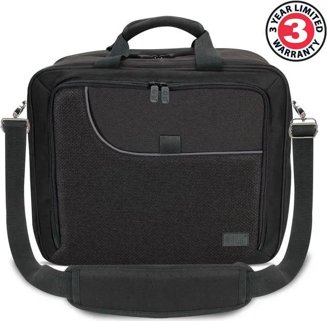 Alt view image 3 of 5 - USA Gear Projector Carrying Case, Customizable Scratch Resistant Interior, HDMI Projector Bag Compatible with Epson, Benq and More Bluetooth (15 x 12 x 3 inches) - Black