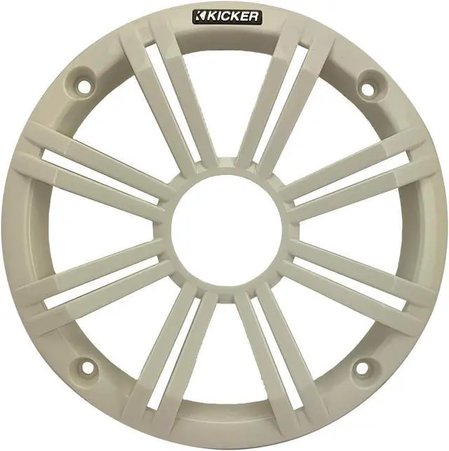 Alt view image 4 of 4 - 1 Pair (Qty 2) of Kicker 6.5" 2-Way 195 Watts Max Power Coaxial Marine Audio Speakers with White Grilles, 50 Feet 16-Gauge Speaker Wire