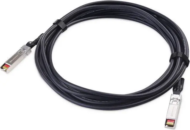 Alt view image 2 of 5 - Cable Matters 10Gbps DAC Twinax SFP Cable 5m / 16.4ft (SFP+ Cable), 10GBASE-CU Passive Direct Attach Copper Twinax SFP Cable, Compatible with Cisco, Ubiquiti, Huawei, Netgear, & Supermicro Devices