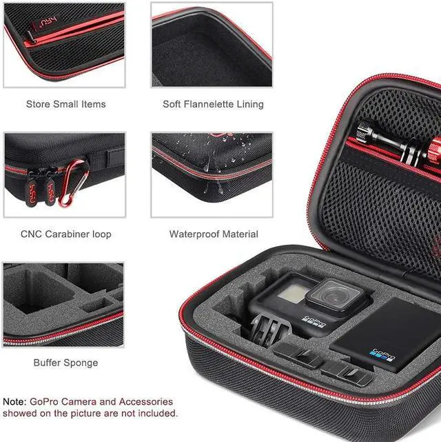 Alt view image 4 of 5 - HSU Small Case and Waterproof Hand Grip for GoPro Hero 10/9/Hero Fusion/GoPro Hero 8/7/6/5/4/3