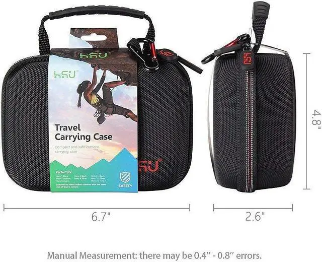 Alt view image 3 of 5 - HSU Small Case and Waterproof Hand Grip for GoPro Hero 10/9/Hero Fusion/GoPro Hero 8/7/6/5/4/3