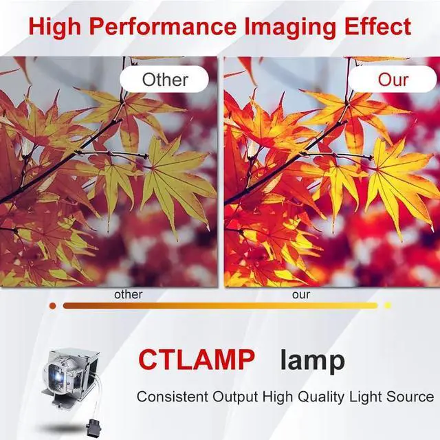Alt view image 4 of 5 - CTLAMP A+ Quality BL-FU310D / SP70B01GC01 Replacement Projector Lamp Bulb with Housing Compatible with Optoma EH490 W504 EH504 EH502 EH504WIFI W490 W502 X502
