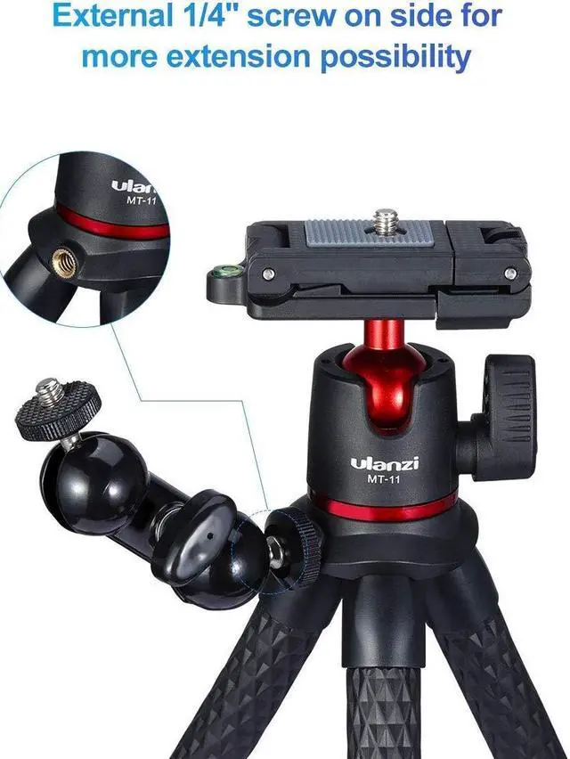 Alt view image 4 of 5 - ULANZI Camera Tripod Flexible + ULANZI Cute LITE Waterproof Light