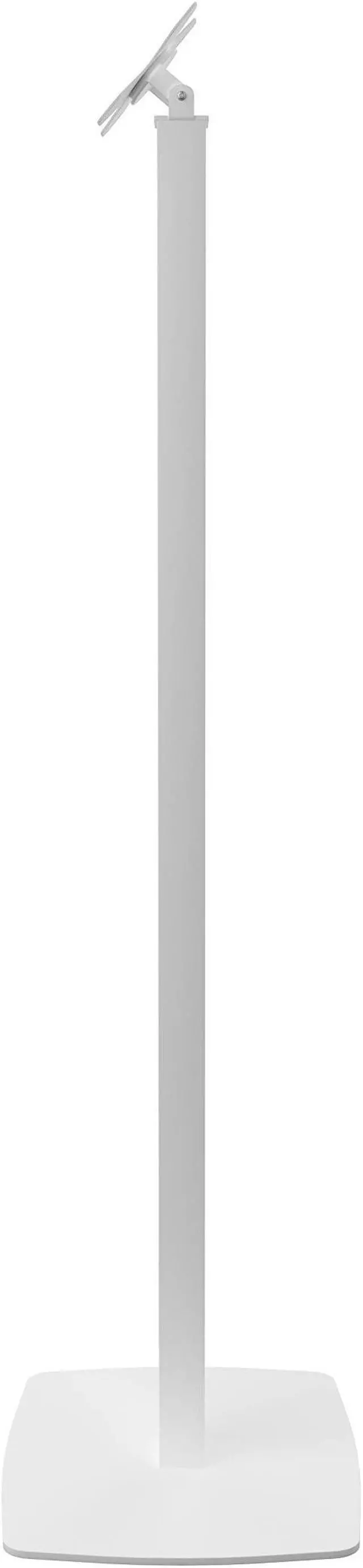Alt view image 5 of 5 - Metal Pole Floor Stand- CTA Premium Thin Profile Retail & Tradeshow Stand with VESA Plate and Base - Compatible with CTA's Locking Mount (PAD-PARAW) or Any VESA Compatible Mount (ADD-CHKW) - White