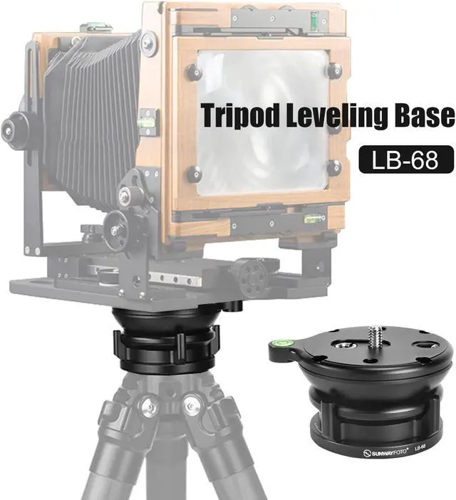 Alt view image 2 of 5 - SUNWAYFOTO LB-68 Leveling Base Tripod Head 22 lbs (10kg) Load Capacity