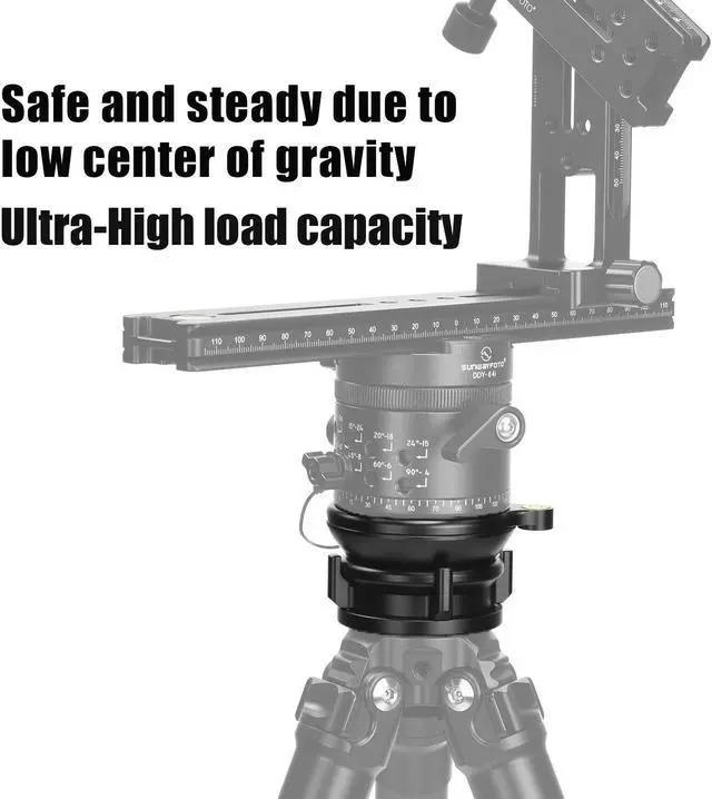 Alt view image 3 of 5 - SUNWAYFOTO LB-68 Leveling Base Tripod Head 22 lbs (10kg) Load Capacity