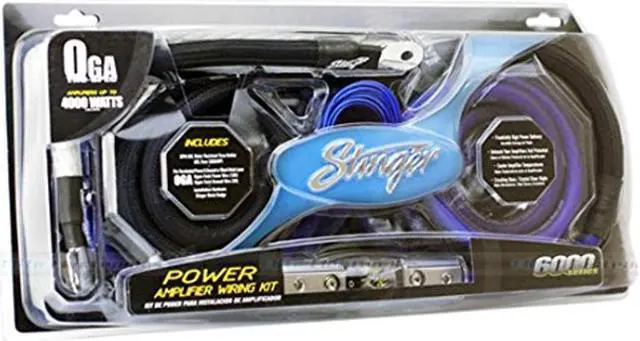 Alt view image 2 of 2 - Stinger SK6201 400 Watt 1/0 Gauge Car Amplifier Installation Wiring Kit