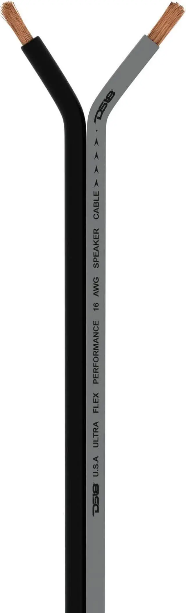 Alt view image 4 of 5 - DS18 SW-16GA-1000SLVB 16-GA Ultra Flex Speaker Wire Silver and Black 1000FT - Speaker Cable for Audio Applications