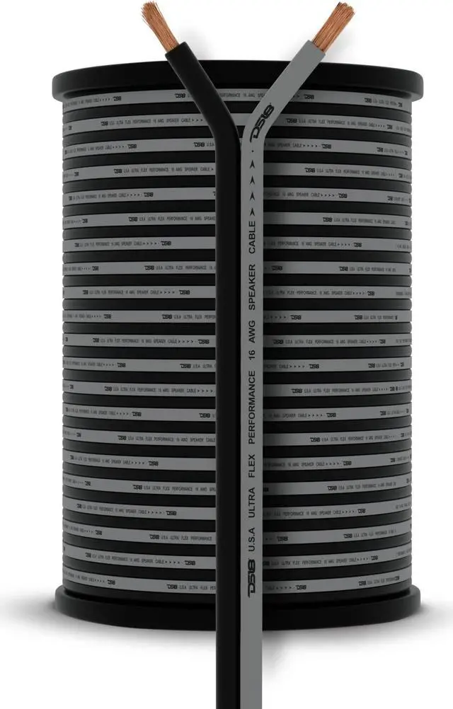 Alt view image 5 of 5 - DS18 SW-16GA-1000SLVB 16-GA Ultra Flex Speaker Wire Silver and Black 1000FT - Speaker Cable for Audio Applications