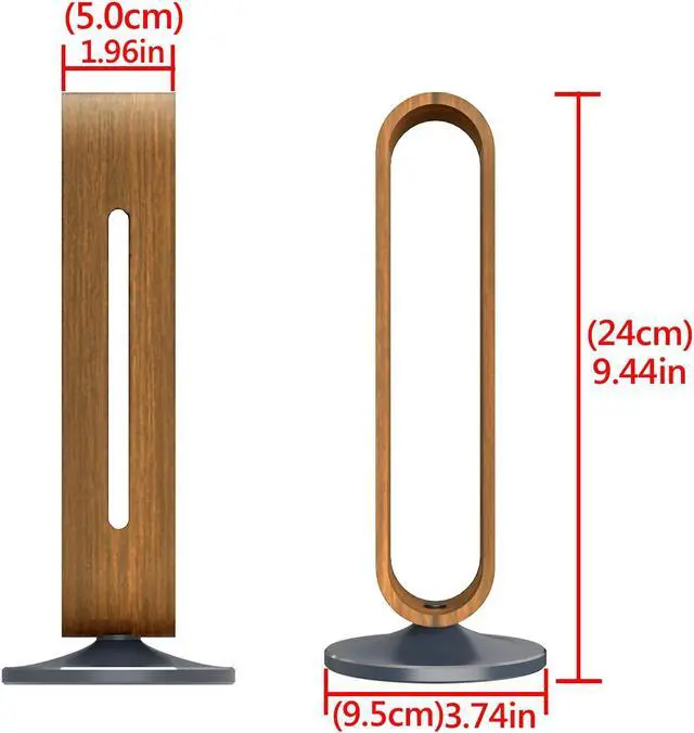 Alt view image 4 of 5 - Geekria Wooden | Aluminum Alloy Headphones Stand for Over-Ear Headphones, Gaming Headset Holder, Desk Display Hanger with Solid Heavy Base Compatible with Sony, Bose, Shure, Jabra, JBL (Walnut)