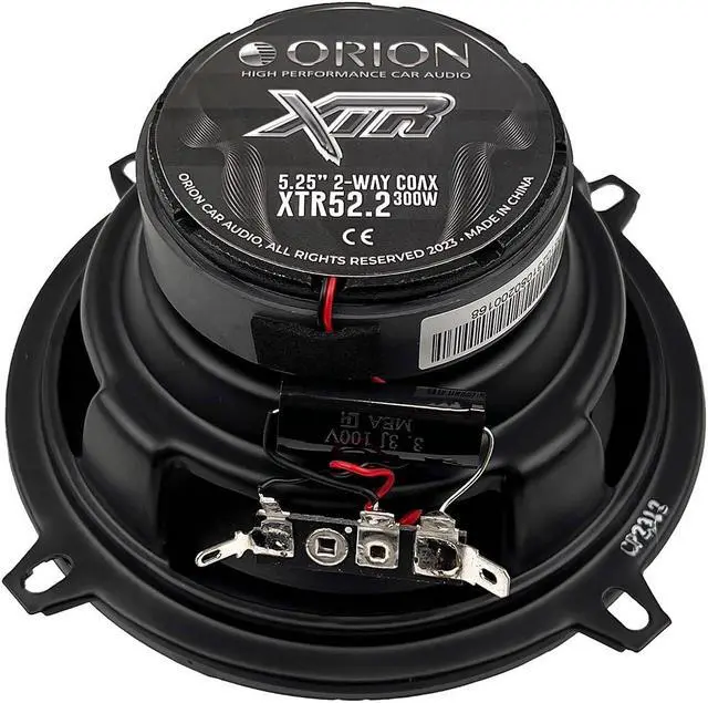 Alt view image 4 of 5 - ORION XTR Series XTR52.2 2-Way Coaxial Car Audio Speakers - 5.25", Full Range, Enhanced Bass Response, 300W, 4 Ohms, Easy Installation, Polypropylene Cone W/Butyl Rubber Surround (Pair)