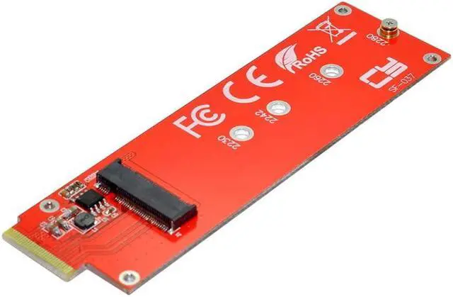 Alt view image 2 of 5 - xiwai NVMe NGFF M-Key 4X Host Adapter to Ruler 1U GEN-Z EDSFF Short SSD E1.S Carrier Adapter
