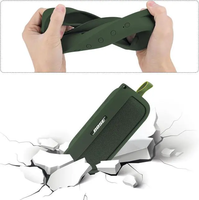 Alt view image 4 of 5 - Hard + Silicone Case for Bose SoundLink Flex Speaker