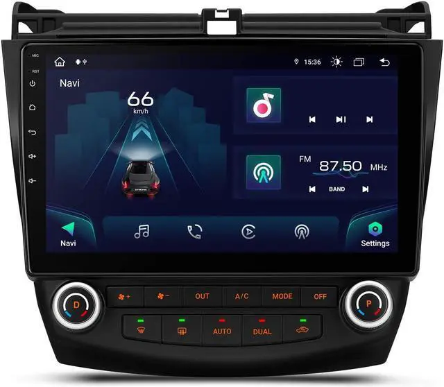 Main image of XTRONS Android 13 Car Stereo Radio Player 10.1" IPS Touch Screen GPS Navigation Octa Core 4GB RAM 64GB ROM Bluetooth Head Unit 5G WiFi Built-in 4G DSP Car Play Android Auto for Honda Accord 2003-2007