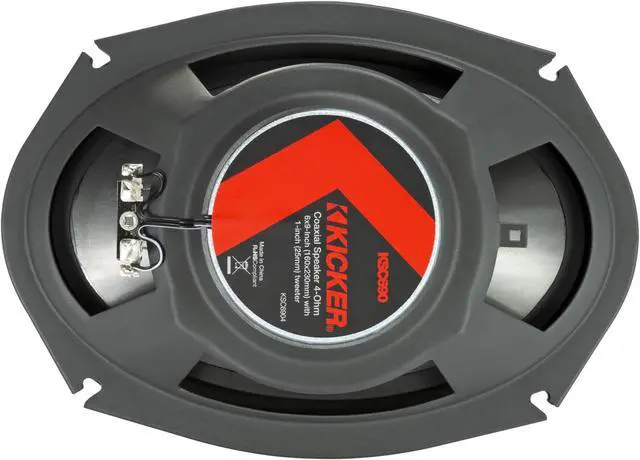 Alt view image 4 of 5 - Kicker 51KSC6904 KS-Series 6x9 Coaxial Speakers with 1" tweeters, 4-Ohm, Pair
