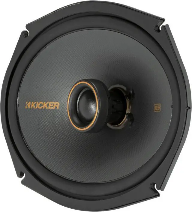 Alt view image 5 of 5 - Kicker 51KSC6904 KS-Series 6x9 Coaxial Speakers with 1" tweeters, 4-Ohm, Pair