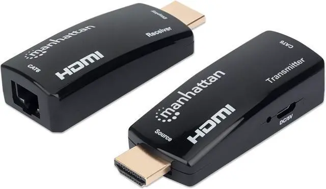 Alt view image 2 of 5 - MANHATTAN 1080p Compact HDMI Over Ethernet Extender Kit