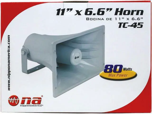 Alt view image 5 of 5 - Audiopipe TC45 Nippon Abs Power Horn 100 Watts 11x8.3x6.5