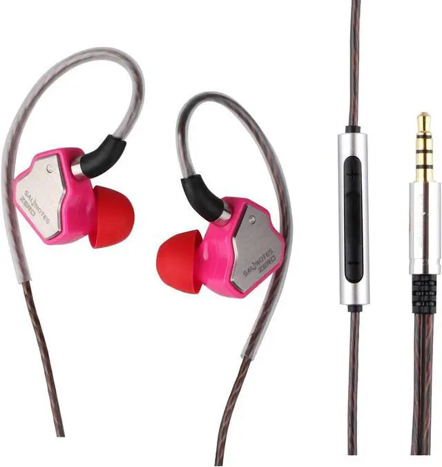 Main image of Linsoul 7Hz Salnotes Zero HiFi 10mm Dynamic Driver in-Ear Earphone IEM with Metal Composite Diaphragm Stainless Steel Faceplate Detachable 2Pin OFC Cable (Rose, with Mic, 3.5mm)