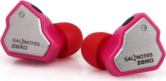 Alt view image 2 of 5 - Linsoul 7Hz Salnotes Zero HiFi 10mm Dynamic Driver in-Ear Earphone IEM with Metal Composite Diaphragm Stainless Steel Faceplate Detachable 2Pin OFC Cable (Rose, with Mic, 3.5mm)