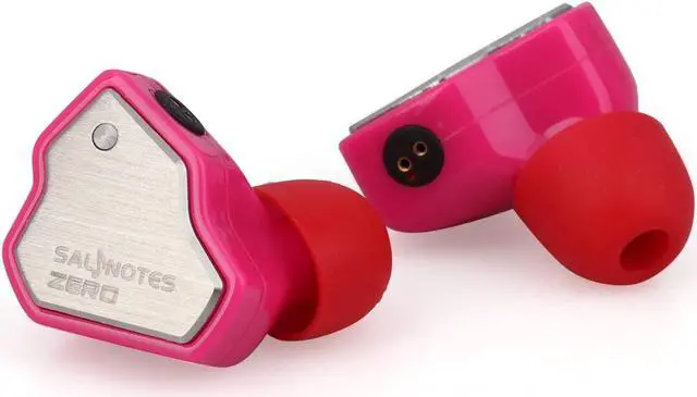 Alt view image 3 of 5 - Linsoul 7Hz Salnotes Zero HiFi 10mm Dynamic Driver in-Ear Earphone IEM with Metal Composite Diaphragm Stainless Steel Faceplate Detachable 2Pin OFC Cable (Rose, with Mic, 3.5mm)