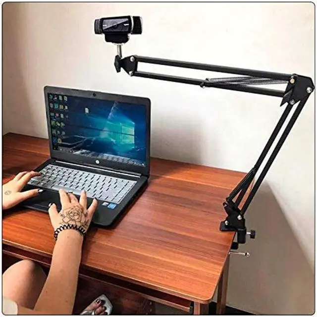 Alt view image 4 of 5 - Webcam Stand Kit, 2in1 Wall Mount and Clamp Arm Holder for Logitech C920 C920s C922x C930e C925e Brio - Acetaken