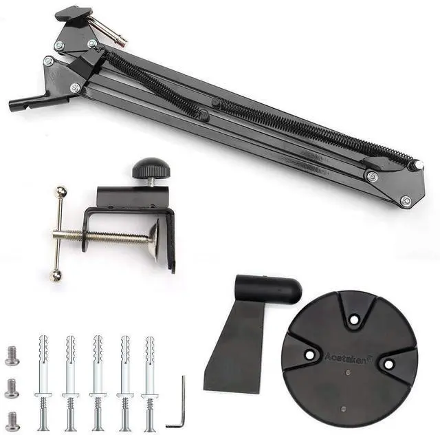 Alt view image 3 of 5 - Webcam Stand Kit, 2in1 Wall Mount and Clamp Arm Holder for Logitech C920 C920s C922x C930e C925e Brio - Acetaken