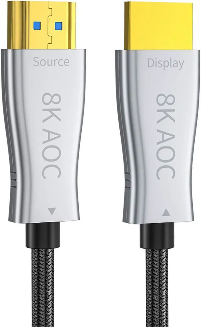 Alt view image 5 of 5 - Aieloar HDMI Fiber Optical Cable 15Ft, High Speed 48Gbps HDMI 2.1 Cord Support with 8K@60Hz 4K@120Hz Dynamic HDR10,eARC,HDCP2.2