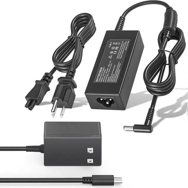 Main image of 15V 2.6A Type-c Charger for Switch and USB-c Android Phone; 45W Laptop Charger for HP Stream 11 13 14, Pavilion X360, Spectre, Envy, Elitebook 840, ProBook Ultrabook with Blue Tip 4.5x3mm