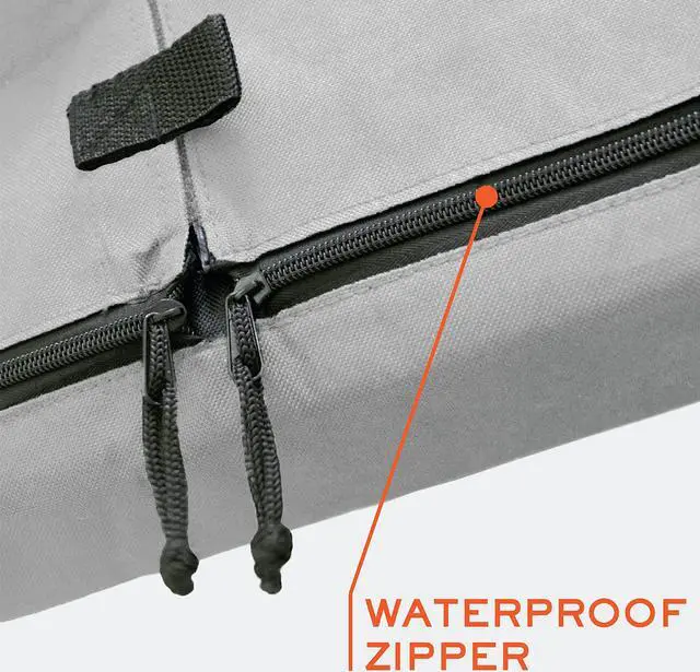 Alt view image 3 of 5 - Outdoor TV Cover 86-90 inch - with Zipper, Weatherproof, Waterproof 360 Degrees Protection, Soft Non Scratch Interior - Gray