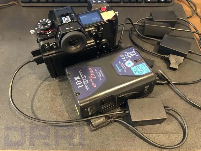 Alt view image 5 of 5 - DRRI MacBook pro Mobile Phone Sony a7siii Lumix S5 USB C Port to V-Mount Battery PD Adapter Cable D-Tap to USB-C