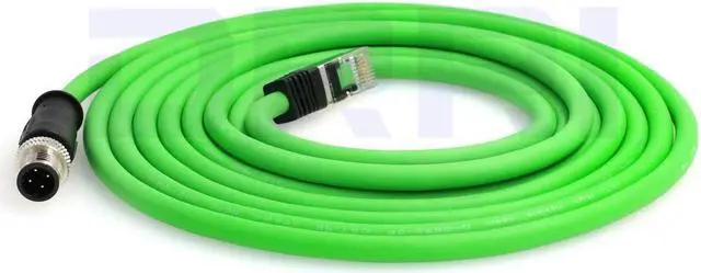 Alt view image 2 of 5 - DRRI M12 4pin D-Code Male to RJ45 Waterproof Ethernet Shielded Cable for Industrial Ethernet Applications (3M)