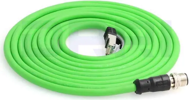 Alt view image 3 of 5 - DRRI M12 4pin D-Code Male to RJ45 Waterproof Ethernet Shielded Cable for Industrial Ethernet Applications (3M)