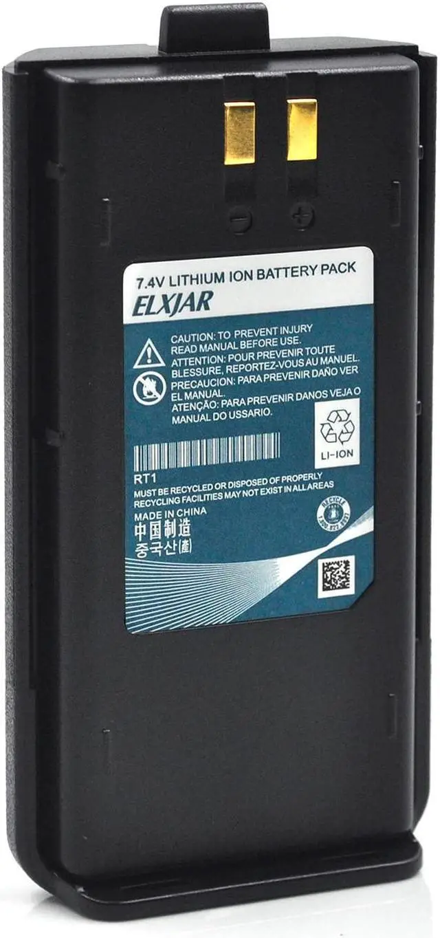 Alt view image 2 of 5 - hflexgrad (2-Pack) 7.4V 3000mAh Li-ion Battery Replacement for Retevis RT1 TYT Tytera TC-3000A Two Way Radios