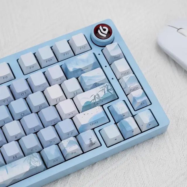 Alt view image 5 of 5 - GEKUCAP Picturesque Scenery-Landscape Painting 130 Keys Dye-Sublimation Side Printed keycaps Shine Through PBT Keycaps Gradient Cherry Profile Keycaps for Cherry MX Switches Mechanical Keyboards