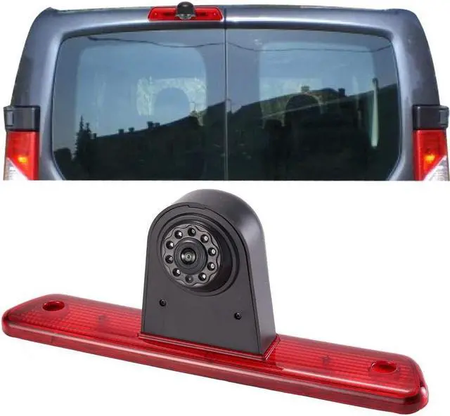 Alt view image 2 of 5 - Car Third Roof Top Mount Brake Lamp Camera Brake Light Rear View Backup Camera for Van Transporter Bremslicht 3 Bremsleuchte