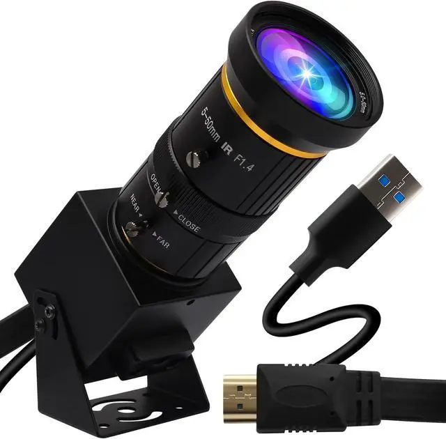 Main image of IEights 4K USB3.0 HDMI Camera 60fps Manual Zoom Webcam for Computer Mini Lightburn for Laser Engraver H.264 Telescope USB Security Industrial PC Camera for Raspberry Pi Jetson Nano