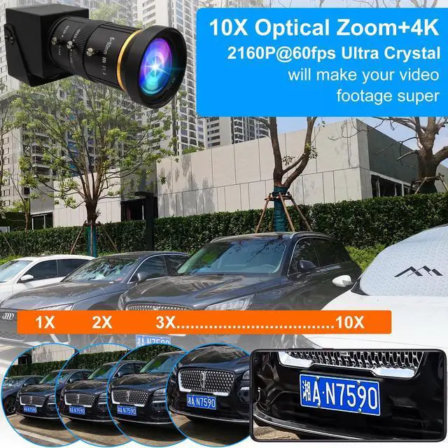 Alt view image 3 of 5 - IEights 4K USB3.0 HDMI Camera 60fps Manual Zoom Webcam for Computer Mini Lightburn for Laser Engraver H.264 Telescope USB Security Industrial PC Camera for Raspberry Pi Jetson Nano
