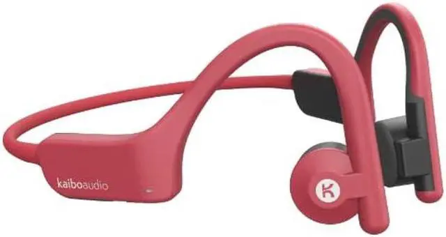 Main image of K KAIBOAUDIO Kaibo Verse - Bone Conduction Headphones - Multipoint Pairing - Open Ear Bluetooth Earphones - Water-Resistant - USB-C Quick Charging - Smart Touch Control (Sunset Red)