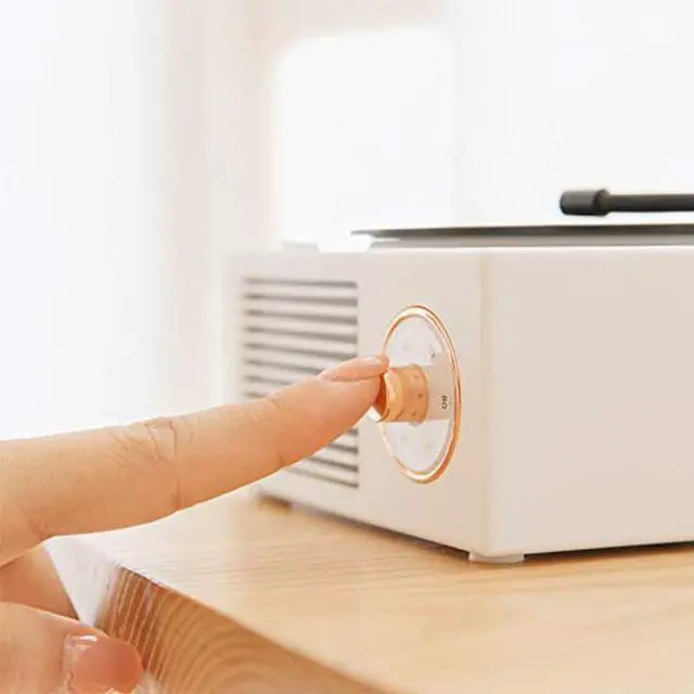 Alt view image 3 of 5 - KintiSun Old Fashioned Classic Style Bluetooth Speaker Green Vinly Record Player Style Cute Look Creative Gift for Girls Bass Enhancement Loud Volume Speaker