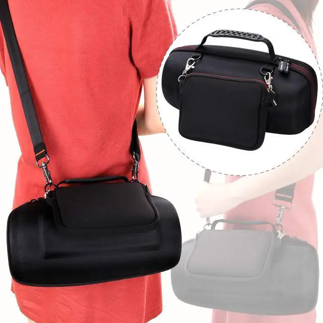 Alt view image 5 of 5 - LTGEM Hard Travel Carrying Case for JBL Xtreme 3 / JBL Xtreme 2 Portable Waterproof Wireless Bluetooth Speaker, Pouch for Accessories and Adjustable Shoulder Strap