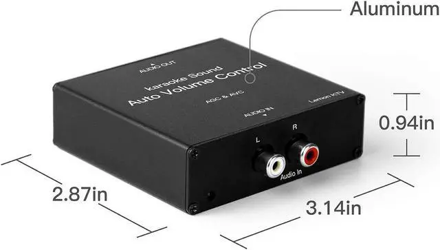 Alt view image 2 of 5 - LEMONKTV Auto Volume Control Device, Auto Gain Control Device for Karaoke Machine, Media Player