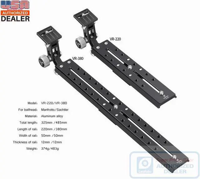 Alt view image 3 of 5 - Leofoto VR-380 380mm Long Lens Support for Manfrotto/Sachtler Tripod Head