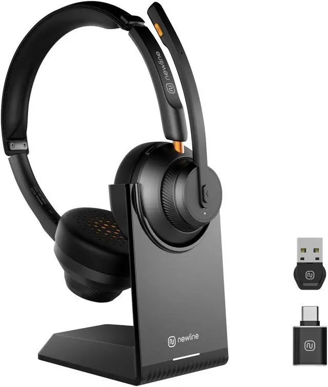 Main image of N newline Wireless Headsets AI Noise Cancelling Conferencing Headset for Office with Mic, PC, Mobile Phone, Suitable for Zoom, Teams, Skype, Webex, Google Meet, Microsoft Teams, etc