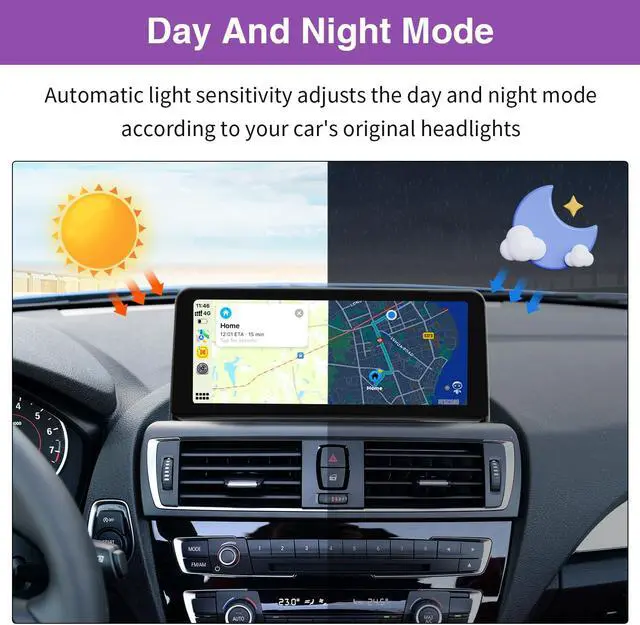 Alt view image 4 of 5 - NINETOM 10.25 inch Touchscreen Wireless Apple CarPlay Android Auto Multimedia Car Radio Receiver for BMW 1/2 Series NBT System, F20/F21/F23 (2013-2016)