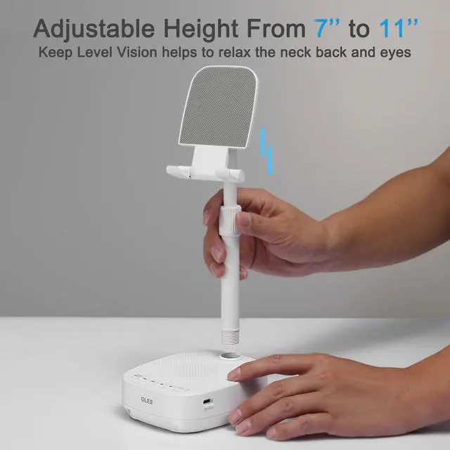 Alt view image 3 of 5 - OLES Gifts for Men Dad, Cell Phone Stand with Wireless Speaker, Birthday Gifts for Men, Gifts Him, Phone Holder for iPhone/Android/Tablet, Unique Gifts for Dad Him Mom, Women Gifts