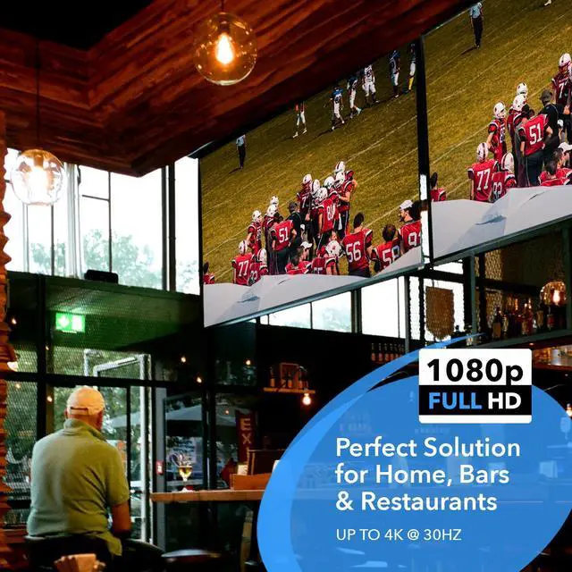 Alt view image 4 of 5 - OREI 1080p 1x8 HDMI Splitter, - 1 Port to 8 HDMI Display Duplicate/Mirror - Powered Splitter Ver 1.3 Certified for Full HD 1080P High-Resolution 3D Support (One Input To Eight Outputs)