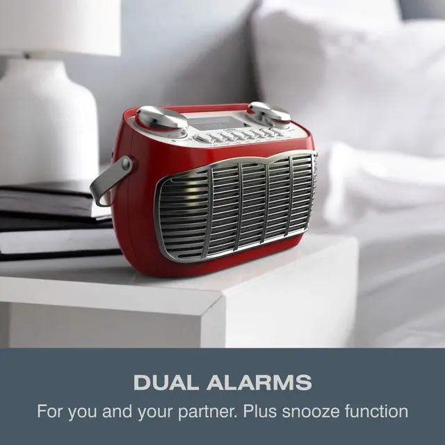 Alt view image 3 of 5 - Portable Radio, AM FM Radio, Alarm Clock Radio, Retro Radio, Shortwave Radio, FM Radio, Battery Powered or Mains Powered Radio, Plug in Radio, Best Reception